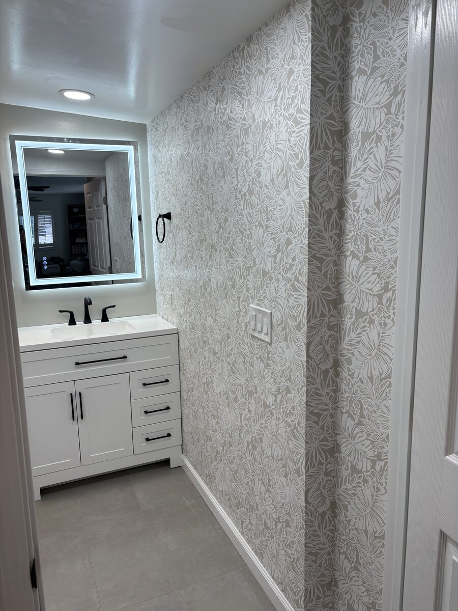 A-1 Quality Builders bathroom renovation project 6 - modern bathroom remodel in Oahu, Hawaii
